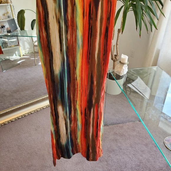 FASHION NOVA STRAPLESS MULTI COLOR MAXI DRESS - Picture 2 of 2